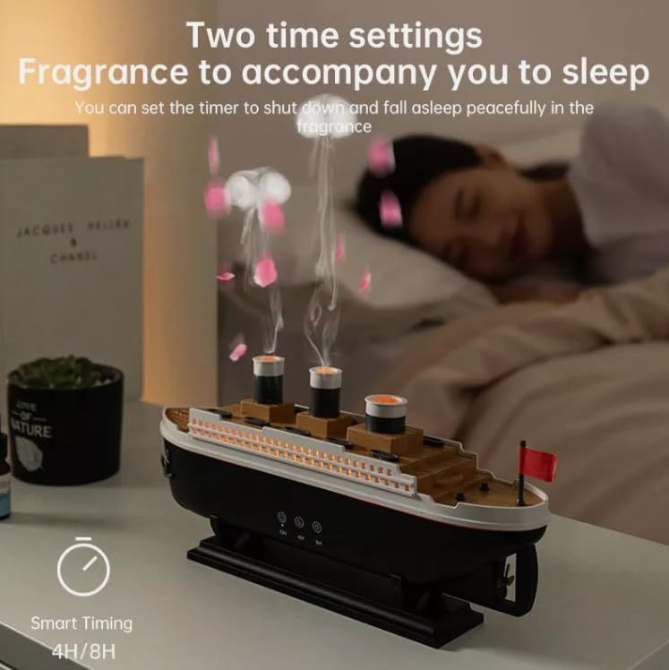 Titanic Steam Ship Design Humidifier & Essential Oil Diffuser