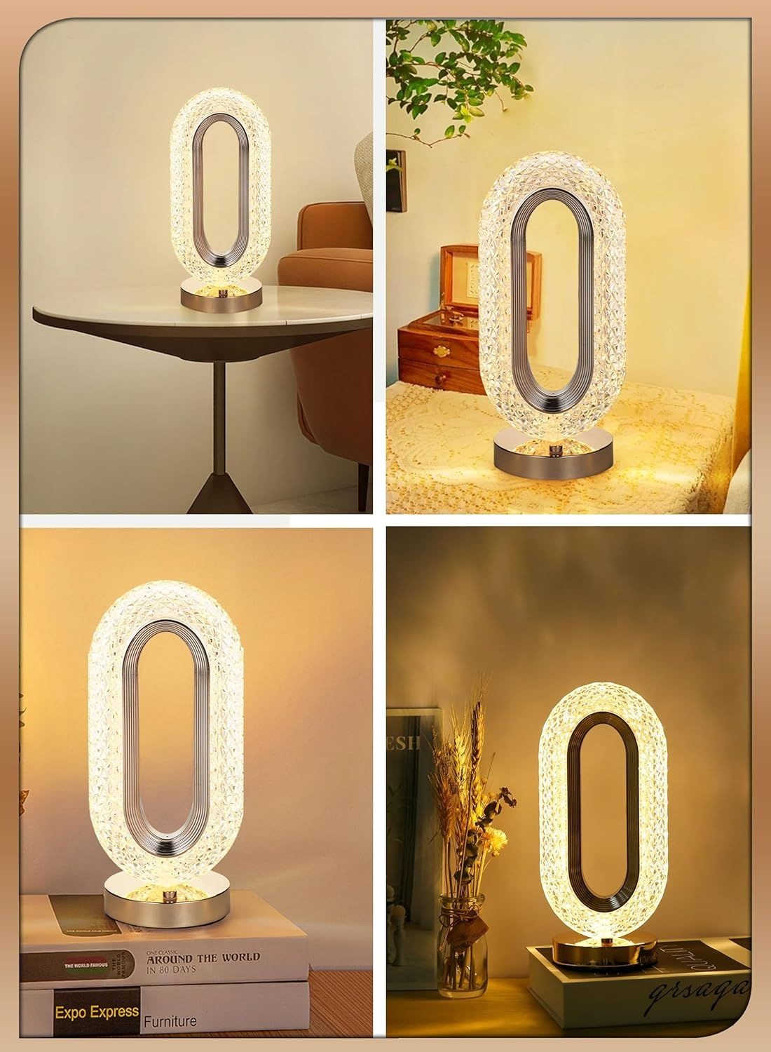 USB Rechargeable Crystal Touch Lamp