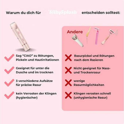 SilkySplash 2-in-1 Women’s Electric Shaver & Trimmer