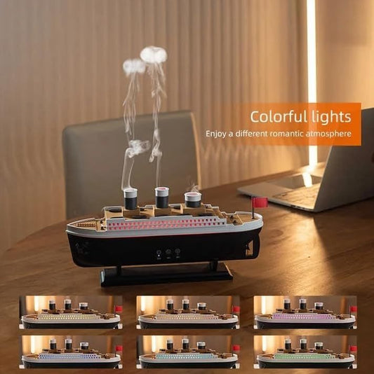 Titanic Steam Ship Design Humidifier & Essential Oil Diffuser