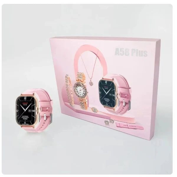 A58 Smart Watch 5-in-1 Couple Set