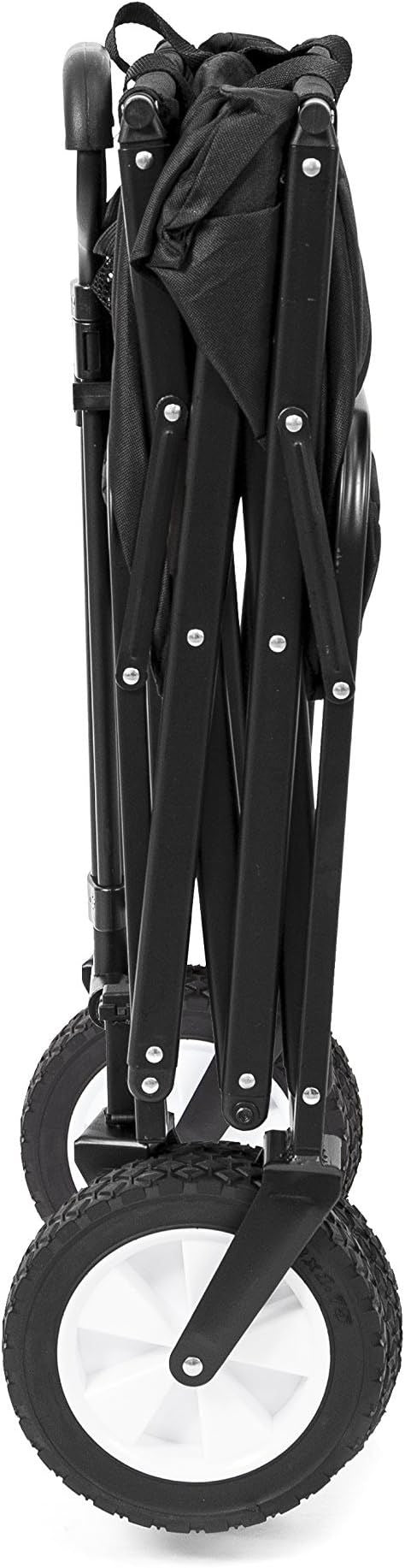 Collapsible Folding Outdoor Utility Wagon (Black)