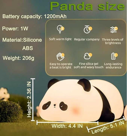 Cute Panda Night Light for Kids & Baby Nursery