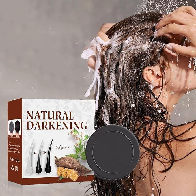Natural Hair Darkening Shampoo Bar