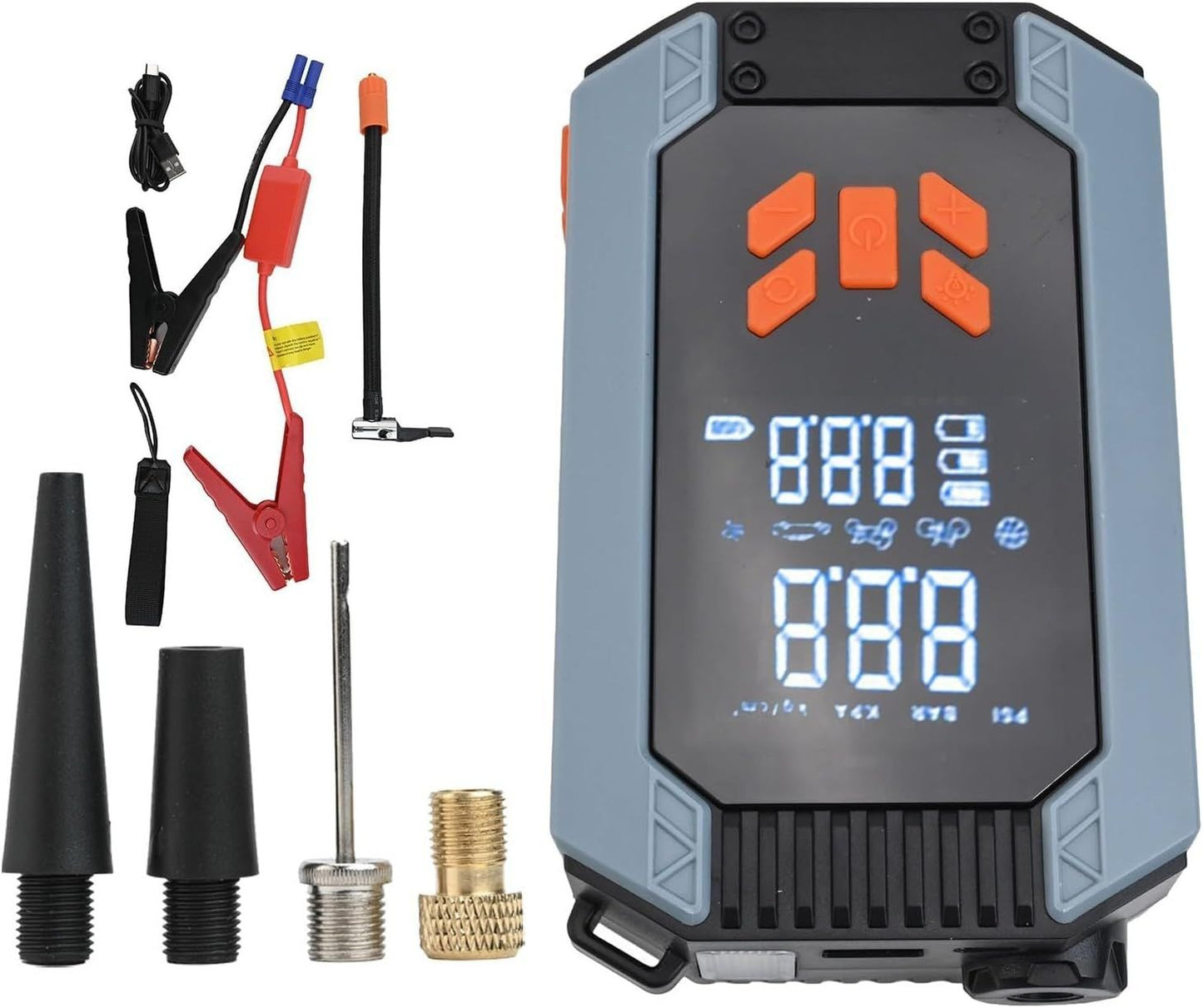 Portable 7200A Car Jump Starter with Air Pump & Power Bank