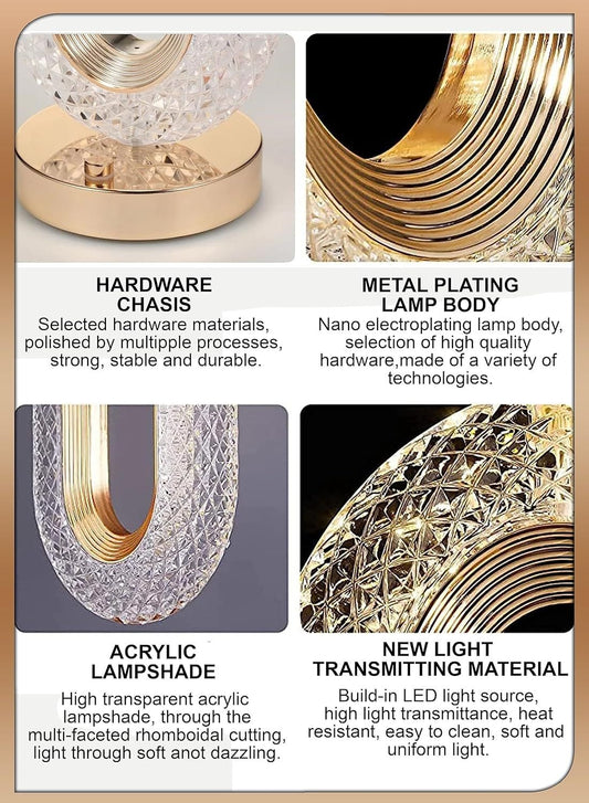 USB Rechargeable Crystal Touch Lamp